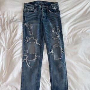 American Eagle Outfitters Distressed Blue Jeans